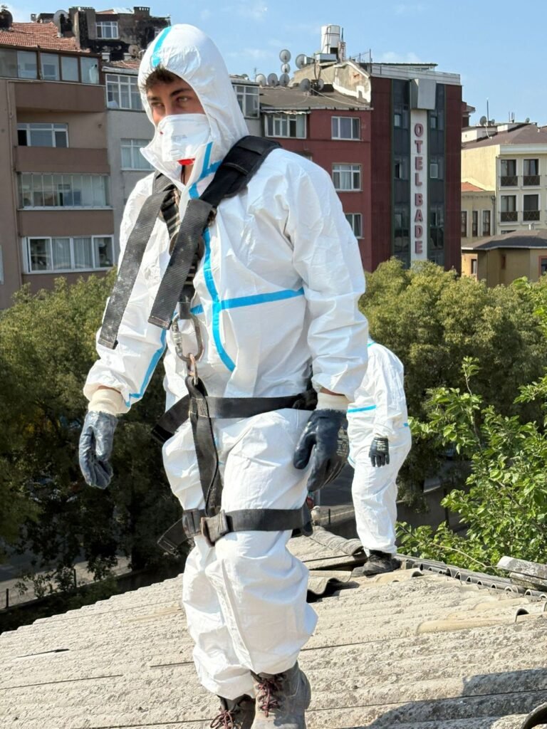 16 Haziran TC Demir yolları Kadıköy Asbestli Eternit Söküm Çalışması (2)